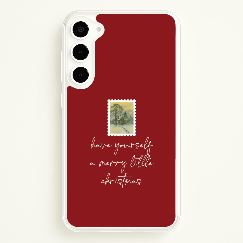 A Merry Little Christmas Stamp Galaxy S23 Case