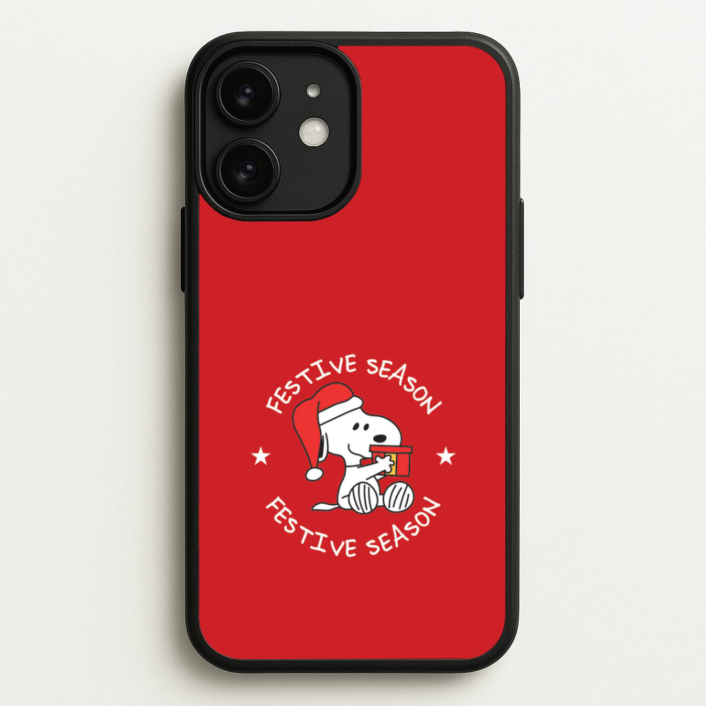 Cartoon Beagle Festive Season iPhone 11 Case