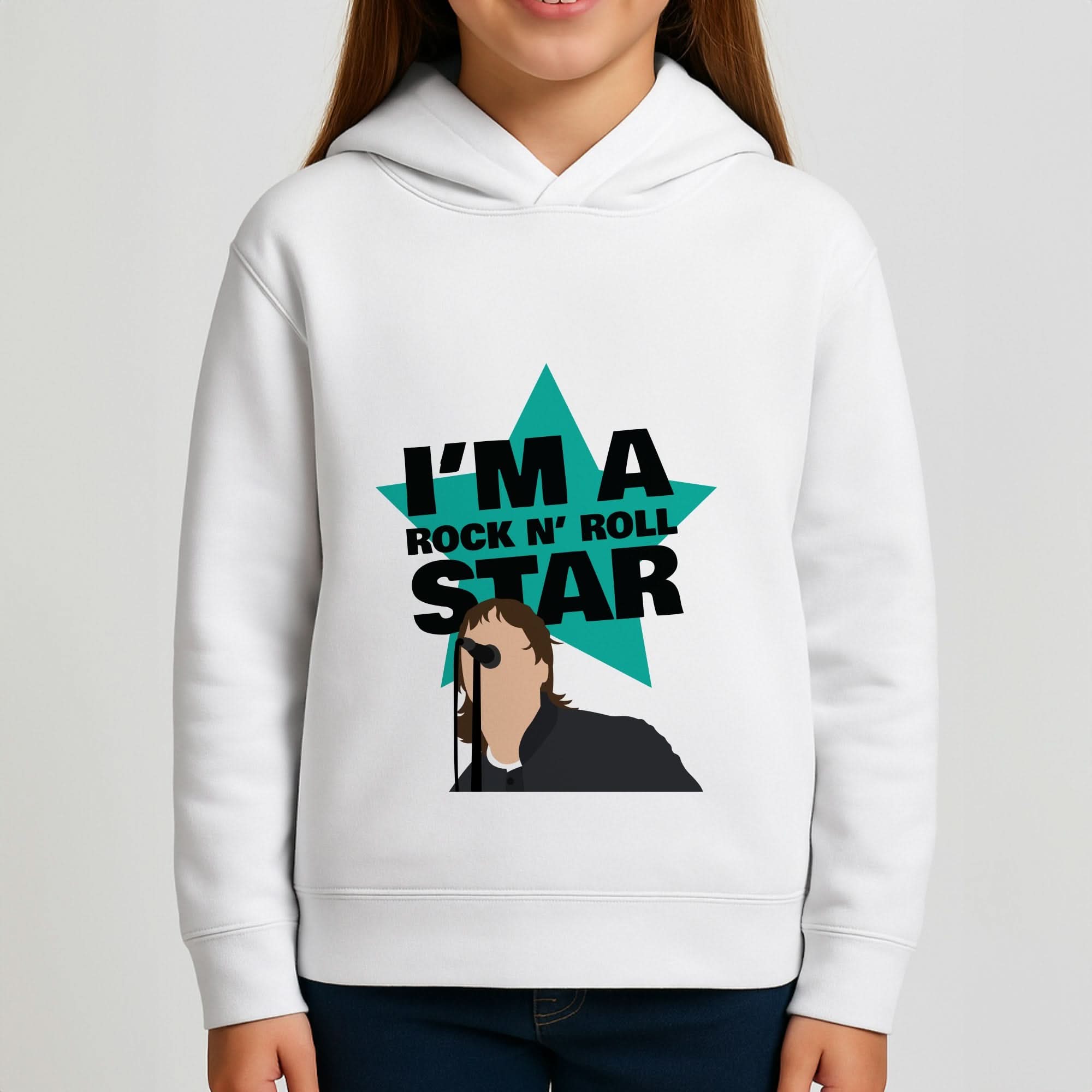 I'm A Rock And Roll Star Girls Hoodie
