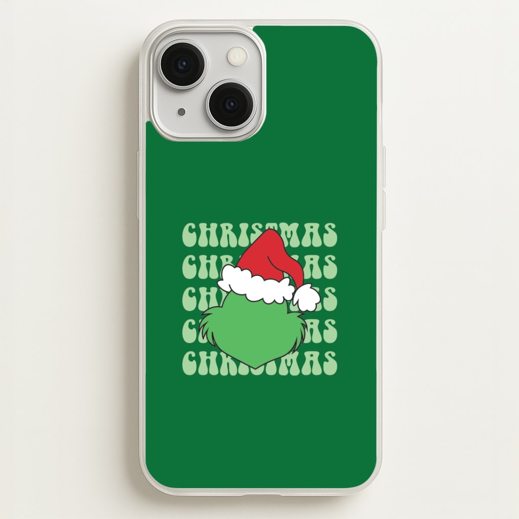 Green Creature Christmas iPhone 13 Case