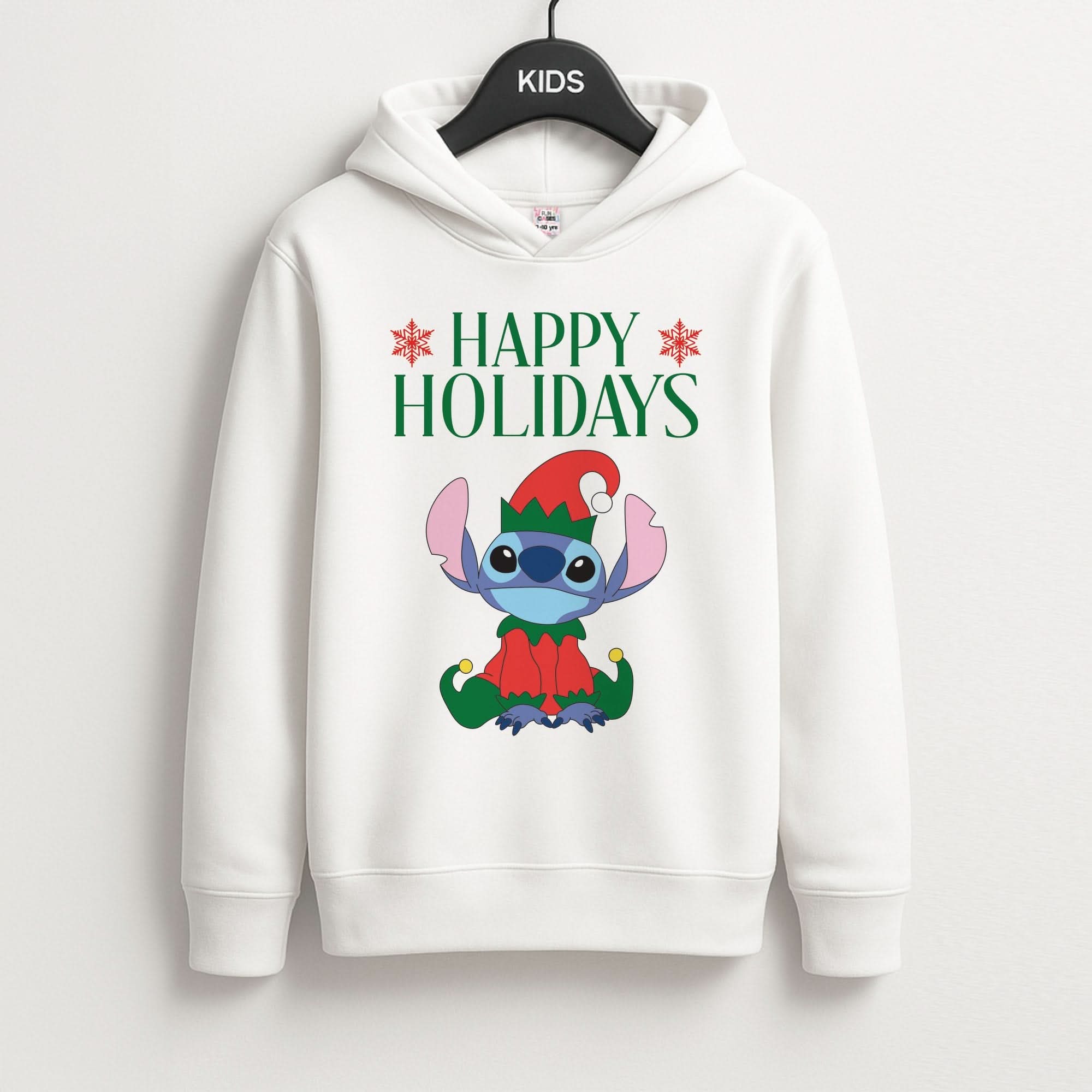 Cute Blue Alien Elf Kids Hoodie