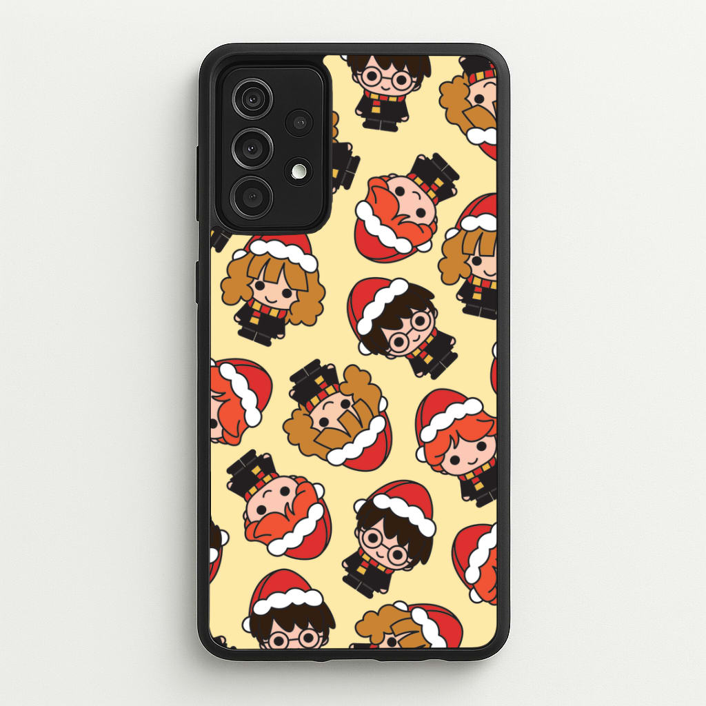 Wizards With Christmas Hats Pattern Galaxy A52 / A52s Case