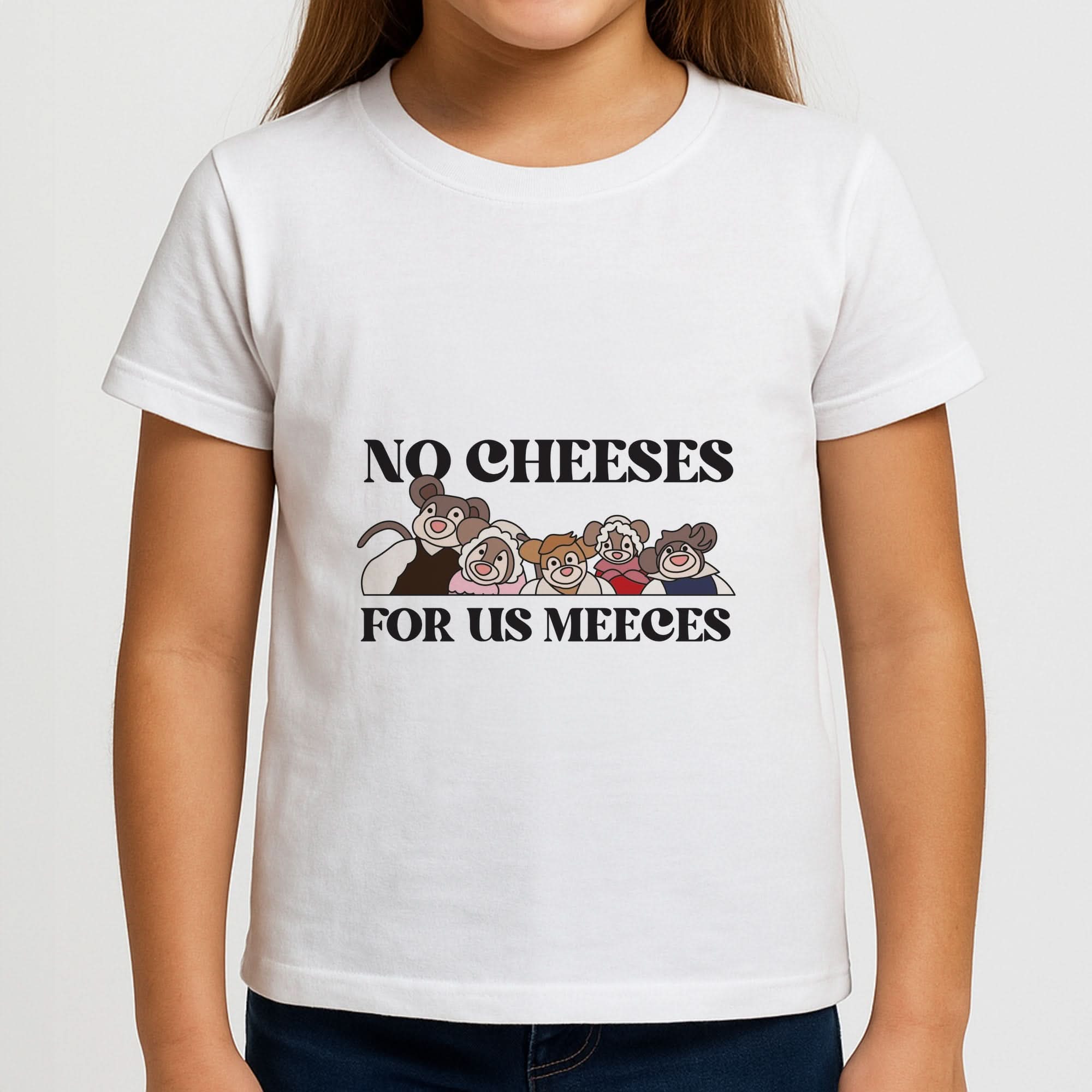 No Cheeses For Us Meeces II Girls T-Shirt