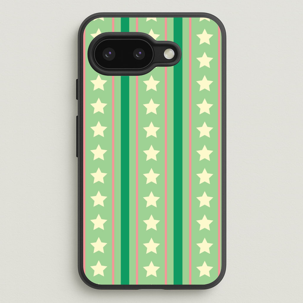 Stars And Stripes Christmas Pattern Google Pixel 9a Case