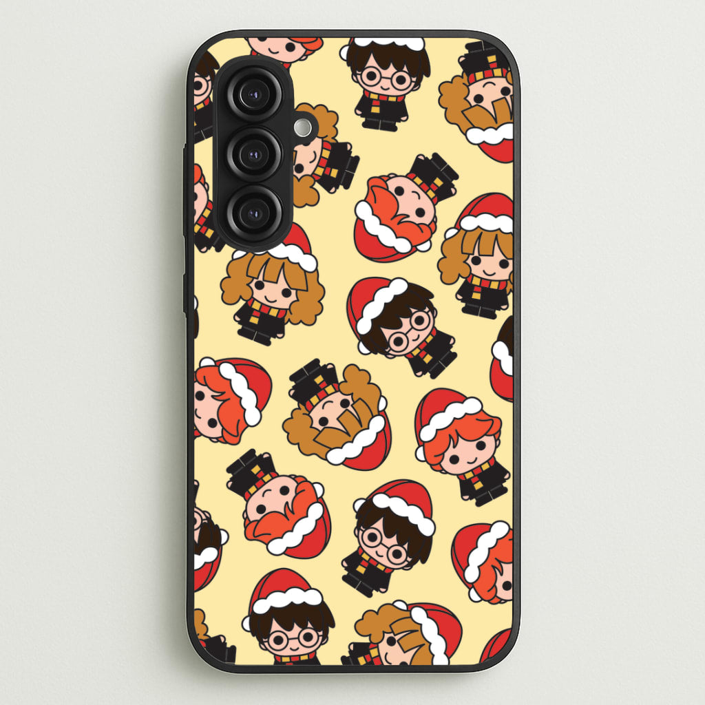 Wizards With Christmas Hats Pattern Galaxy S23FE Case