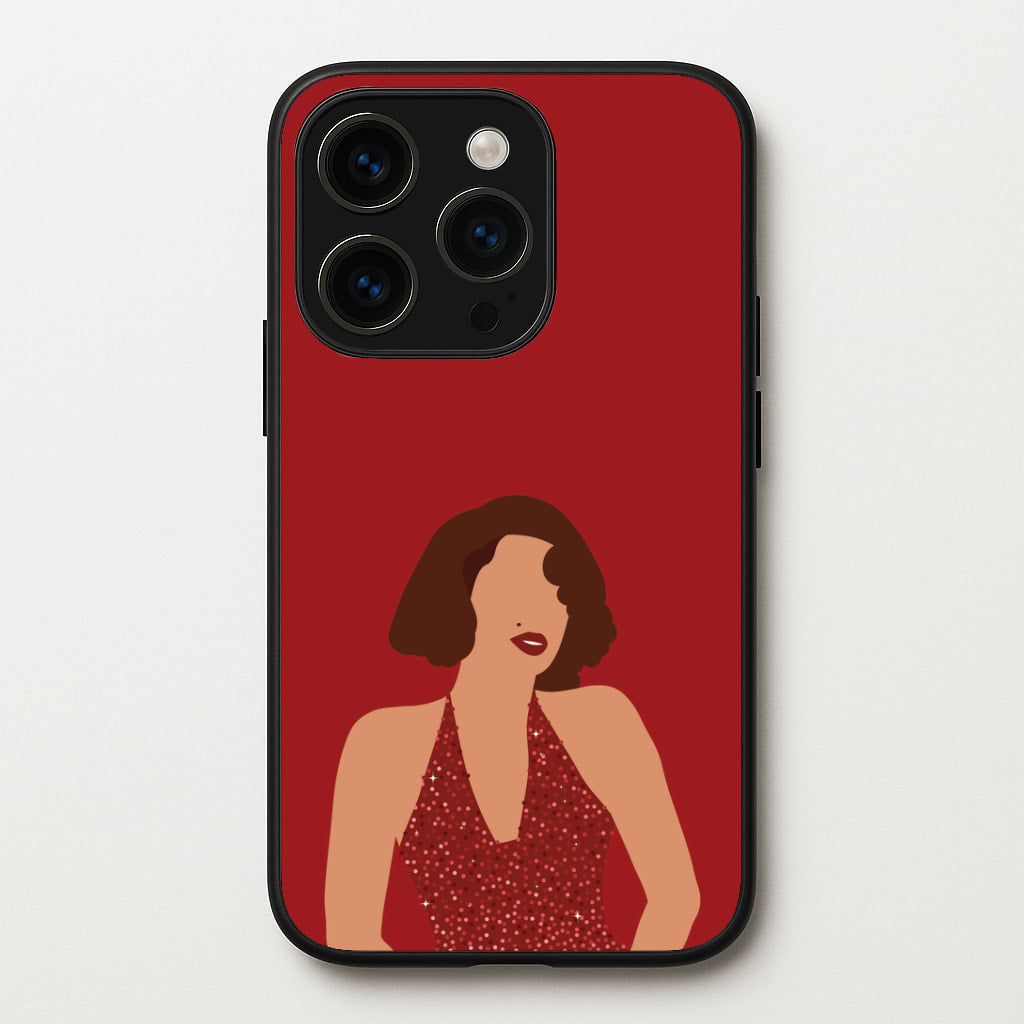 Red Sparkly Dress iPhone 15 Pro Case