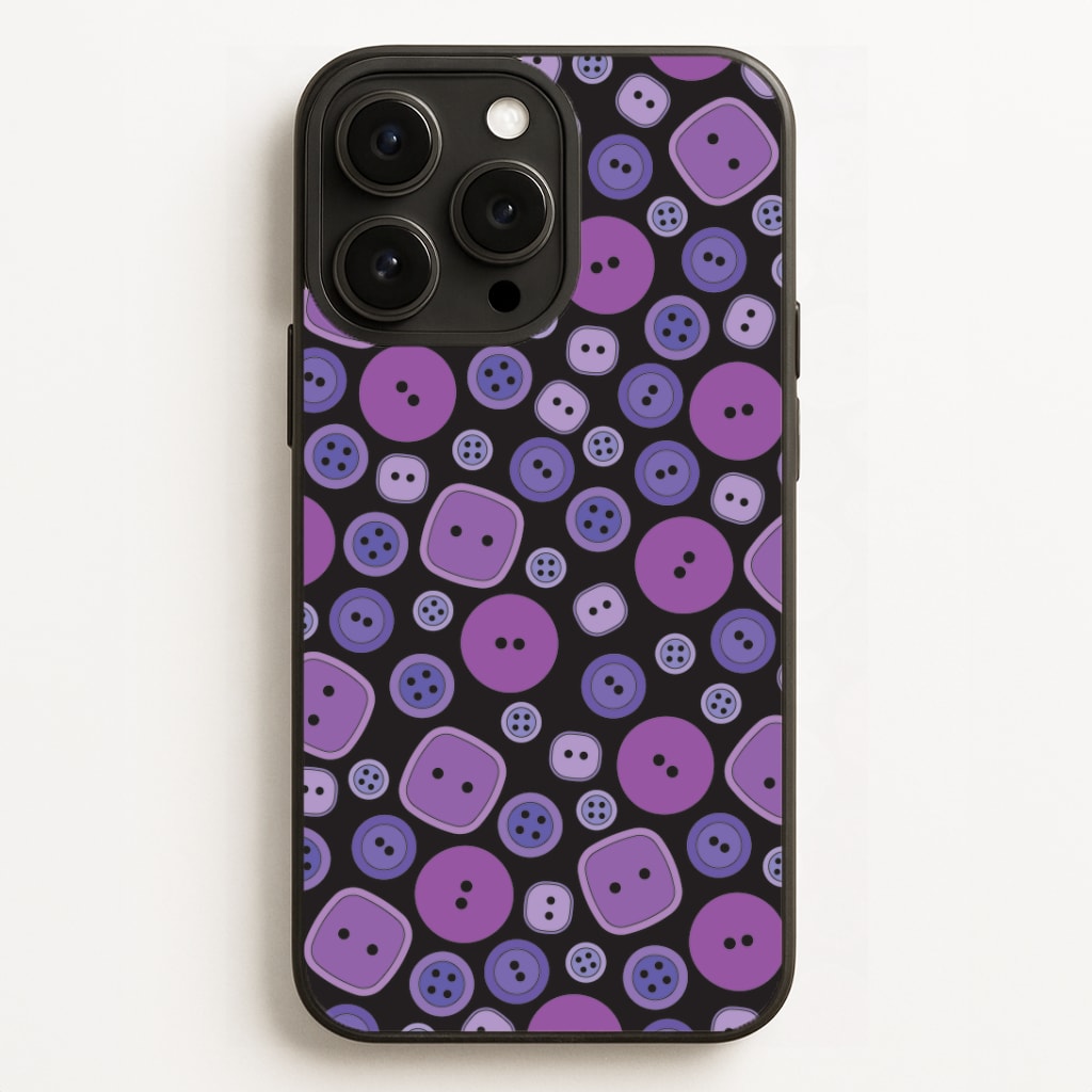 Button Pattern Phone Case for iPhone, Samsung Galaxy and Google Pixel
