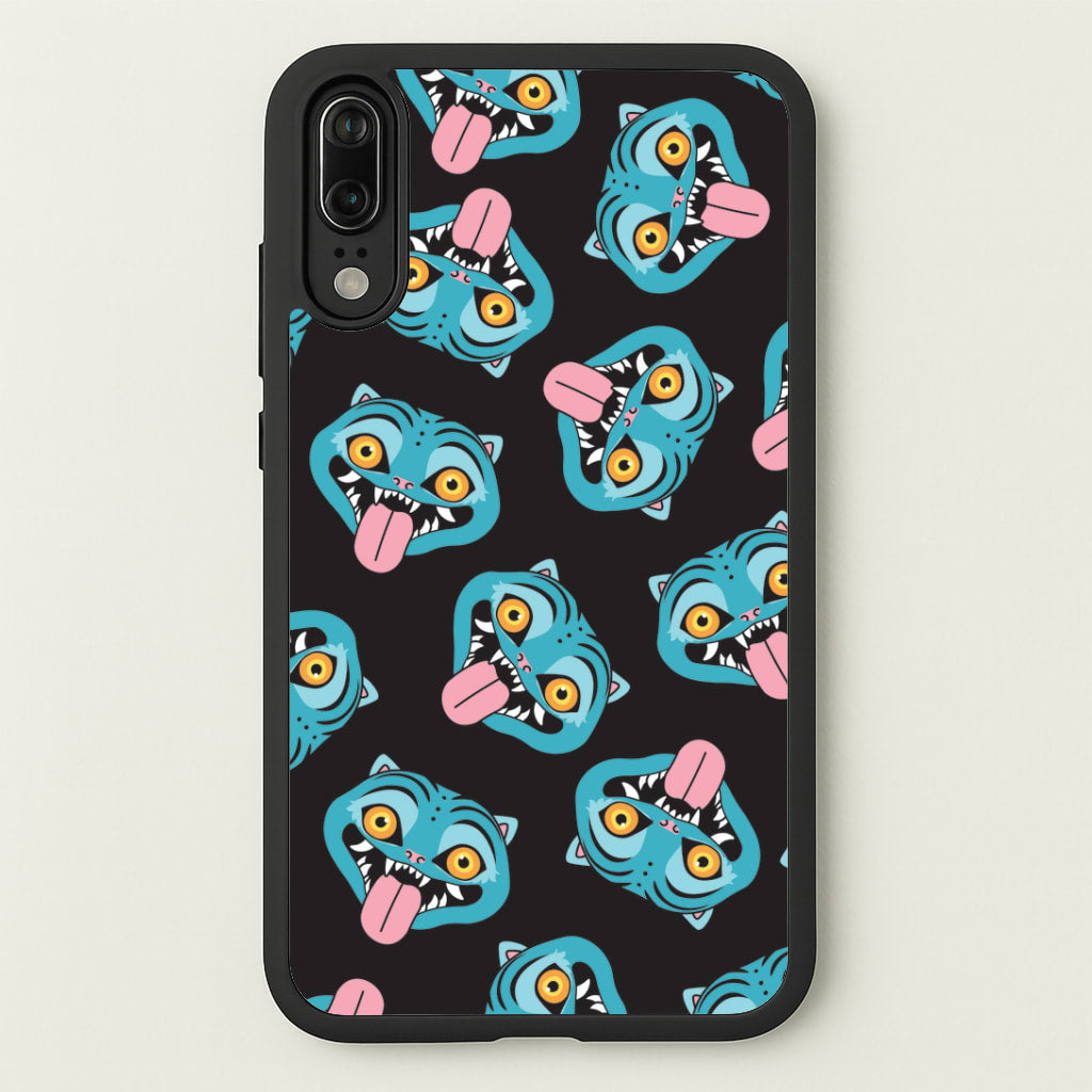 Demon Cat Pattern Huawei P20 Case