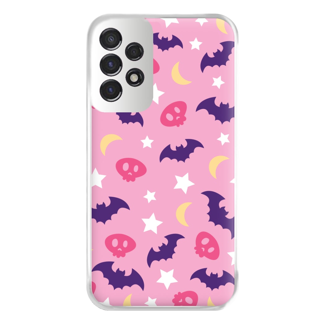 Skull, Bats And Stars Pattern Galaxy A53 Case
