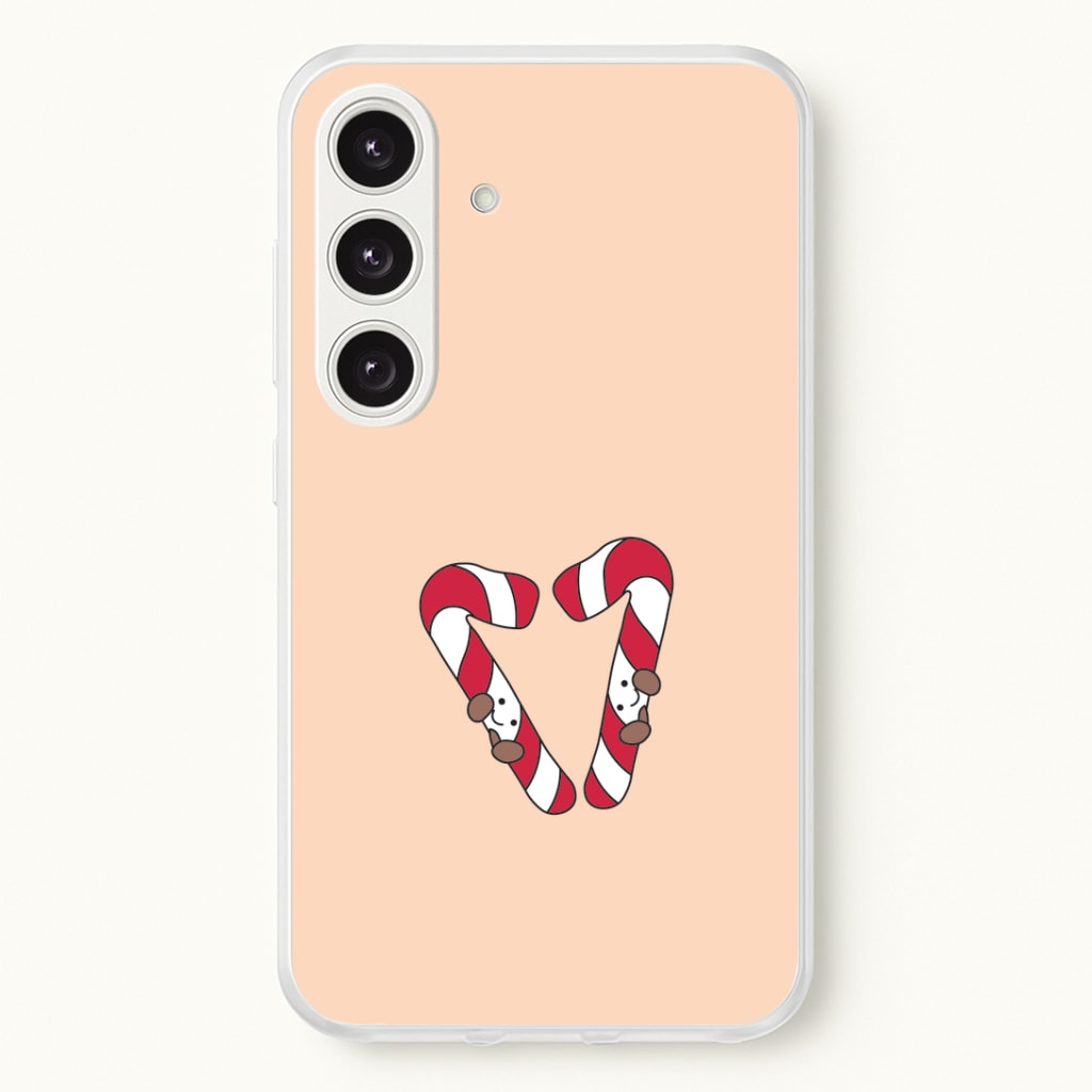 Christmas Candycane Plushies Galaxy S25 Case
