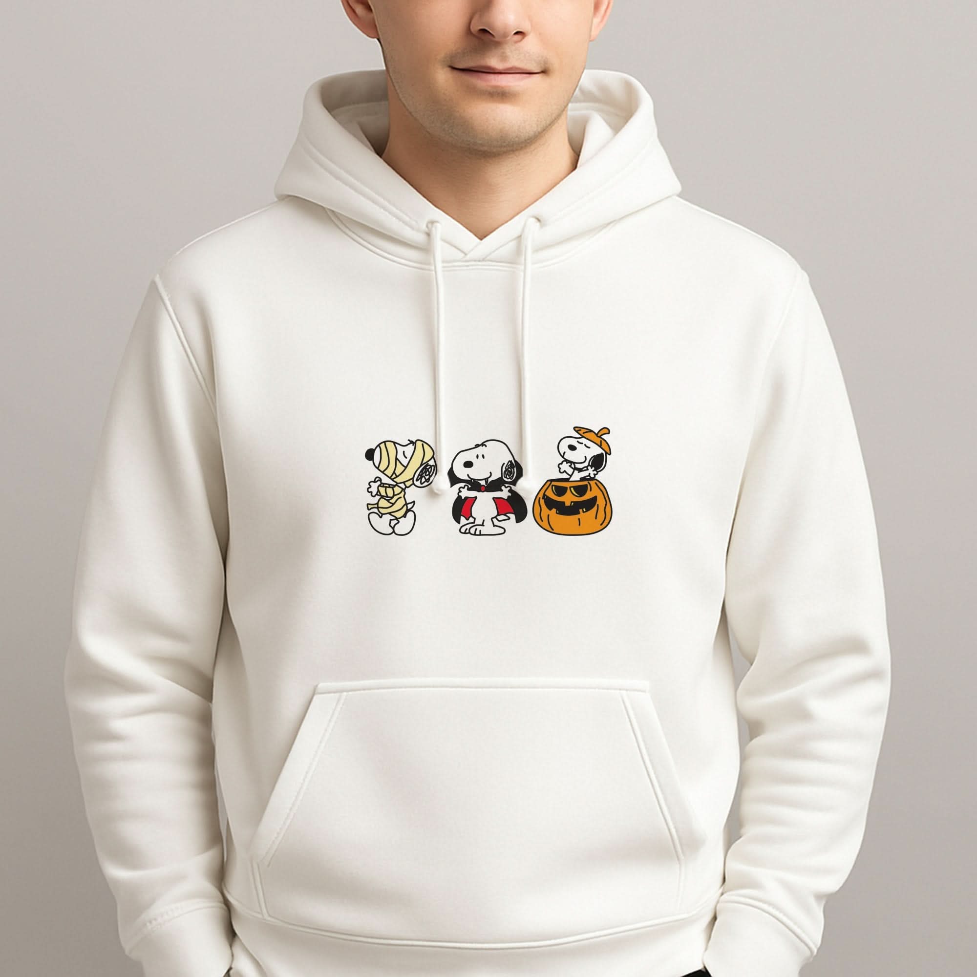 Cartoon Beagle Halloween Costumes Mens Hoodie