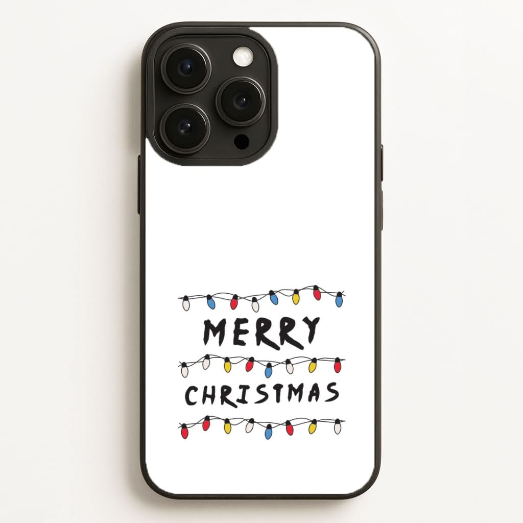 Merry Christmas String Lights Phone Case for Apple iPhone, Samsung Galaxy, Huawei and Google Pixel