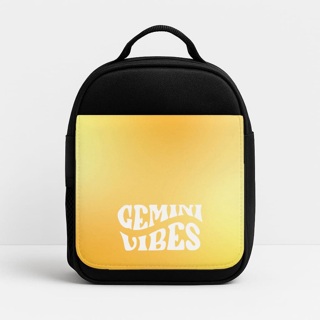 Gemini Vibes Gradient Zodiac Insulated Lunch Bag