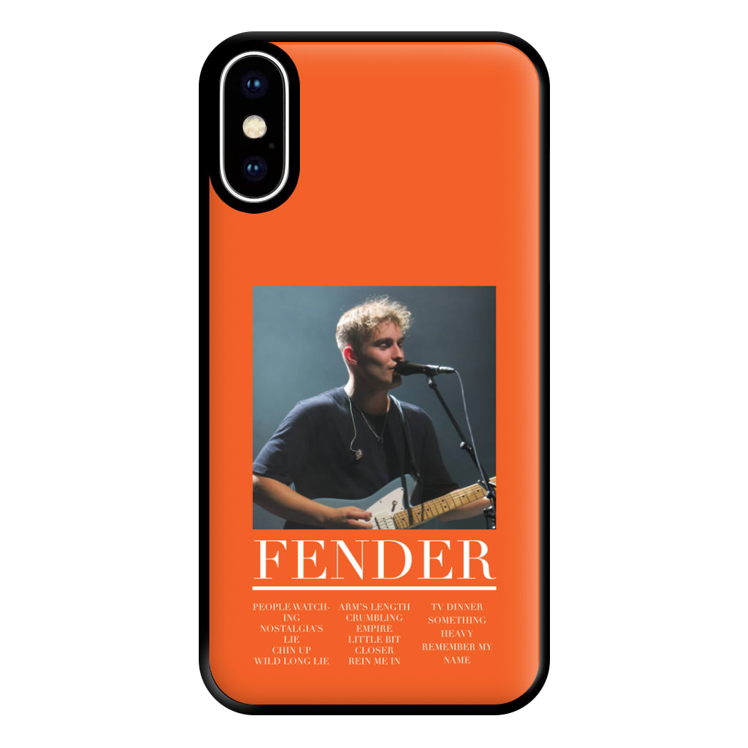 Fender Orange Song List iPhone XS Max Case