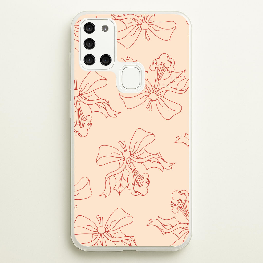 Cartoon Mouse Holly Pattern Galaxy A21s Case