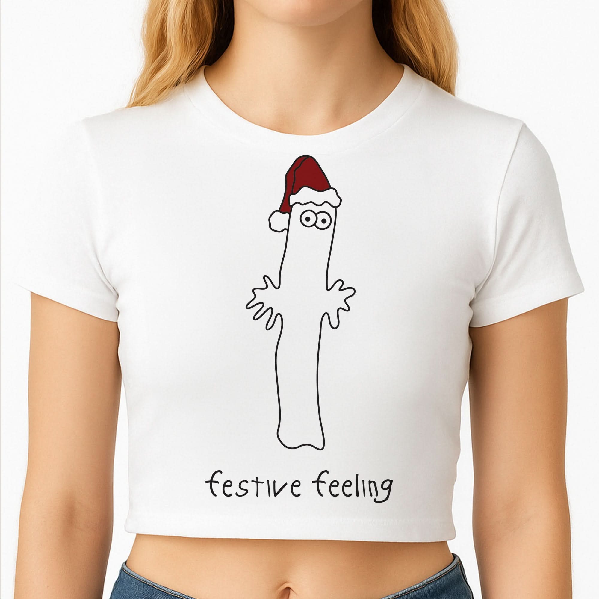 Festive Feeling Wiggly Moom Crop Top