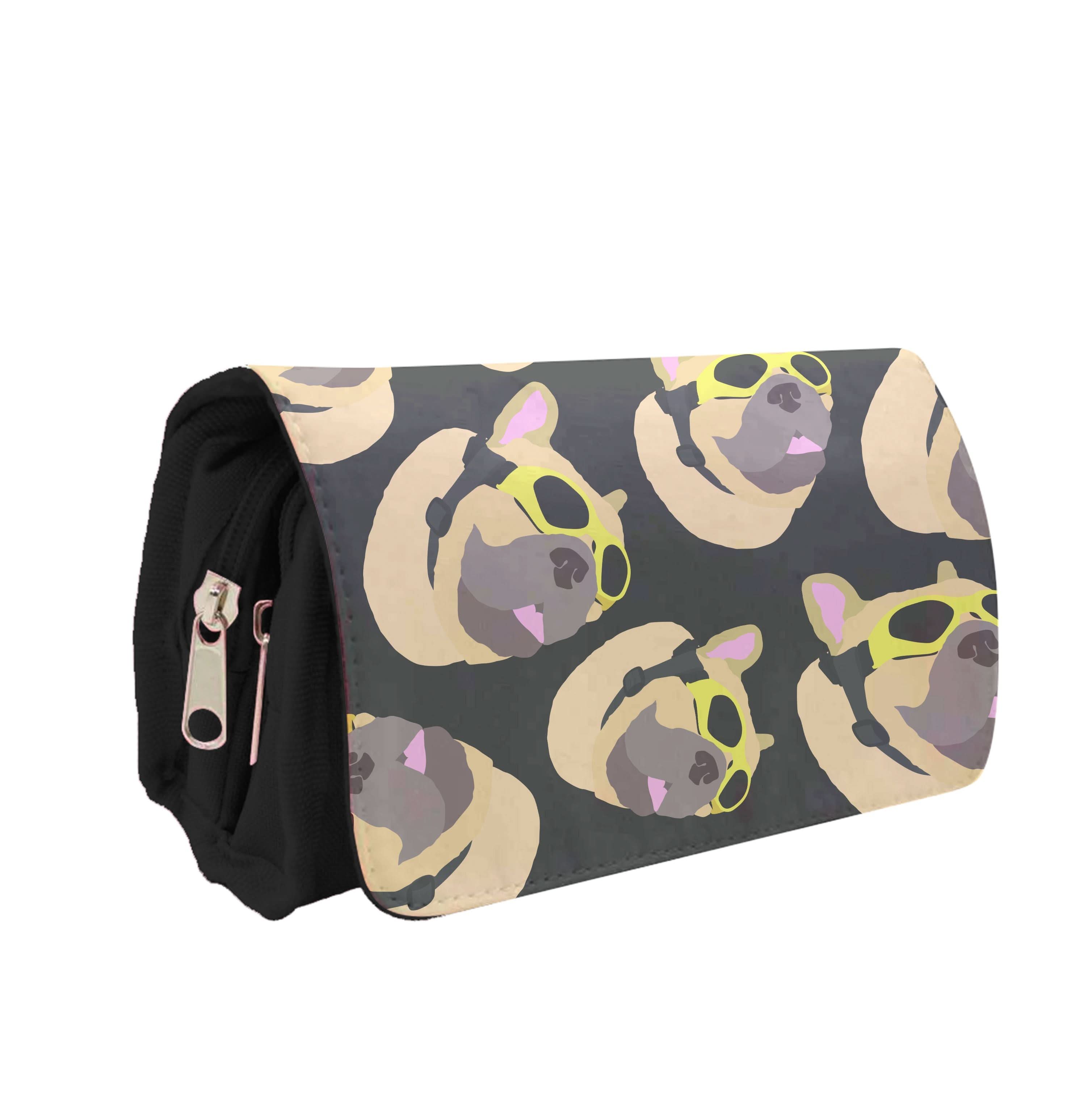 Frenchie With Goggles Pattern Pencil Case