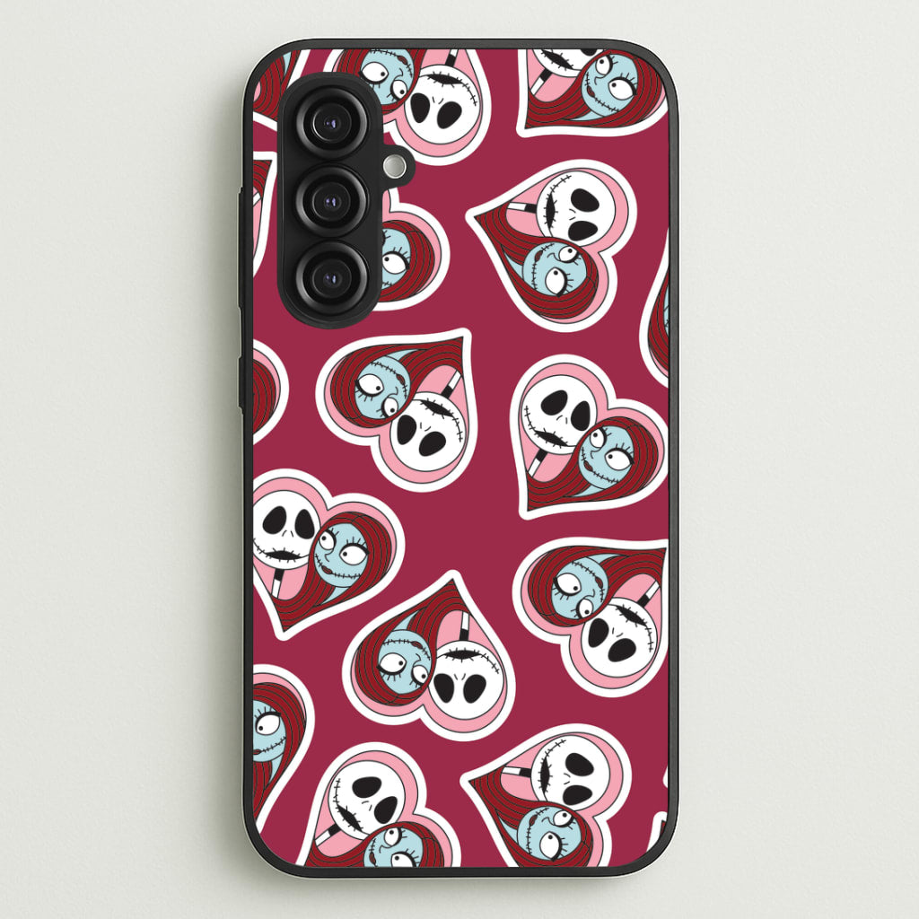 J And S Heart Pattern Galaxy S23FE Case