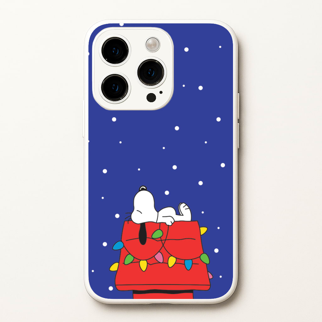 Cartoon Beagle Fairylights iPhone 15 Pro Max Case