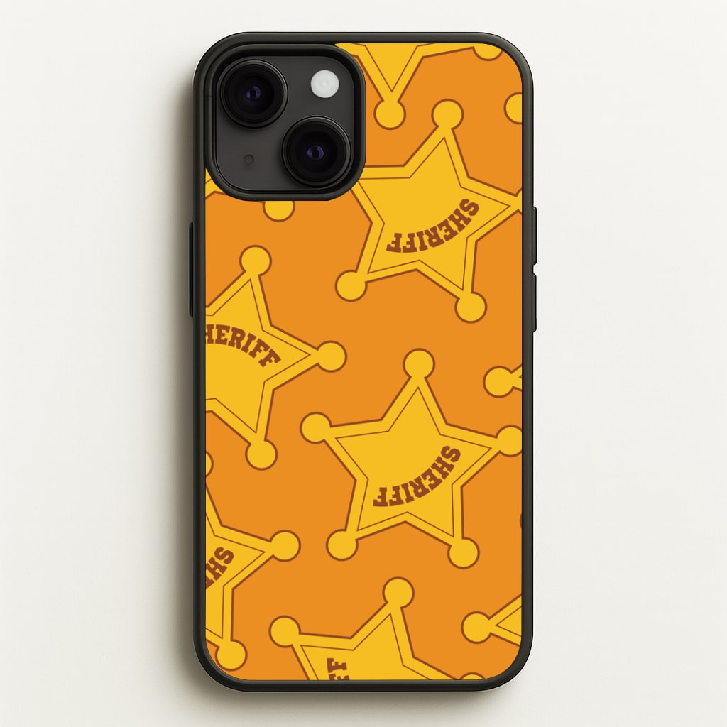 Sheriff Badge Pattern iPhone 13 Case