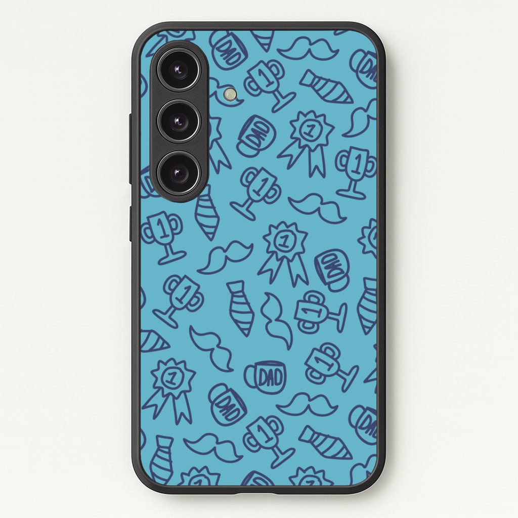 Dad Doodles Pattern Galaxy S24 Plus Case