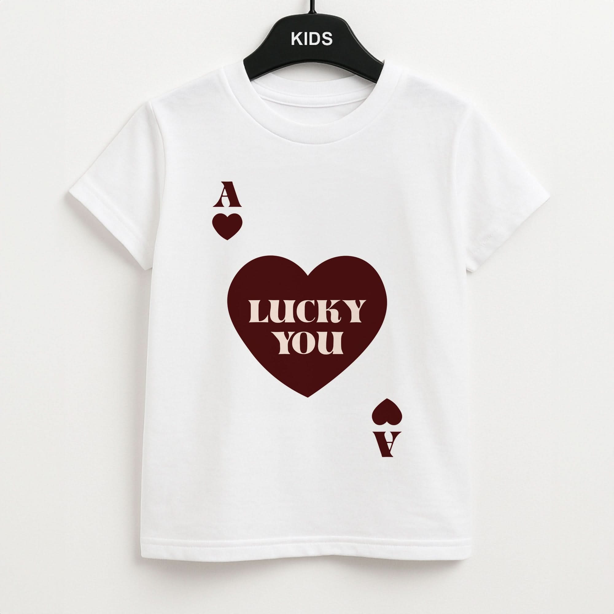 Ace Of Hearts Lucky You Kids Unisex T-Shirt