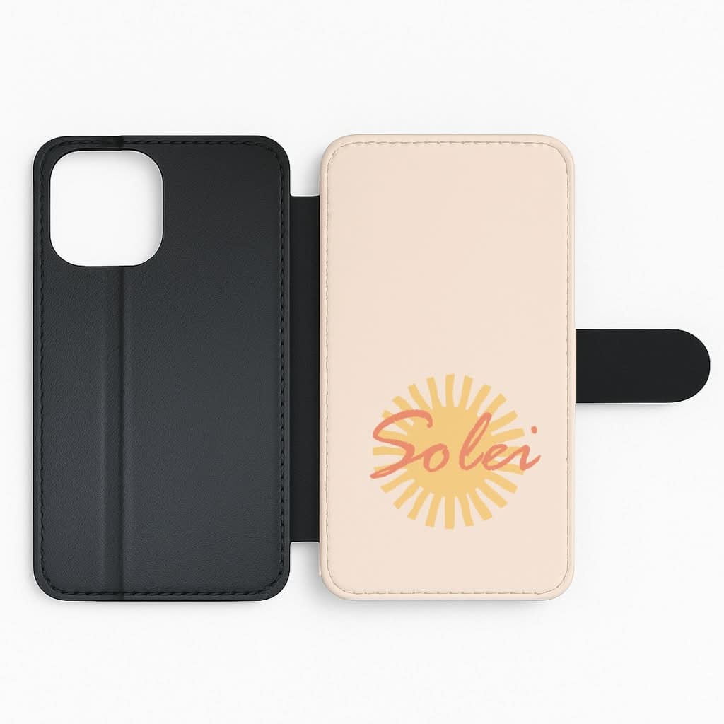 Abstract Sun Solei Flip Phone Case