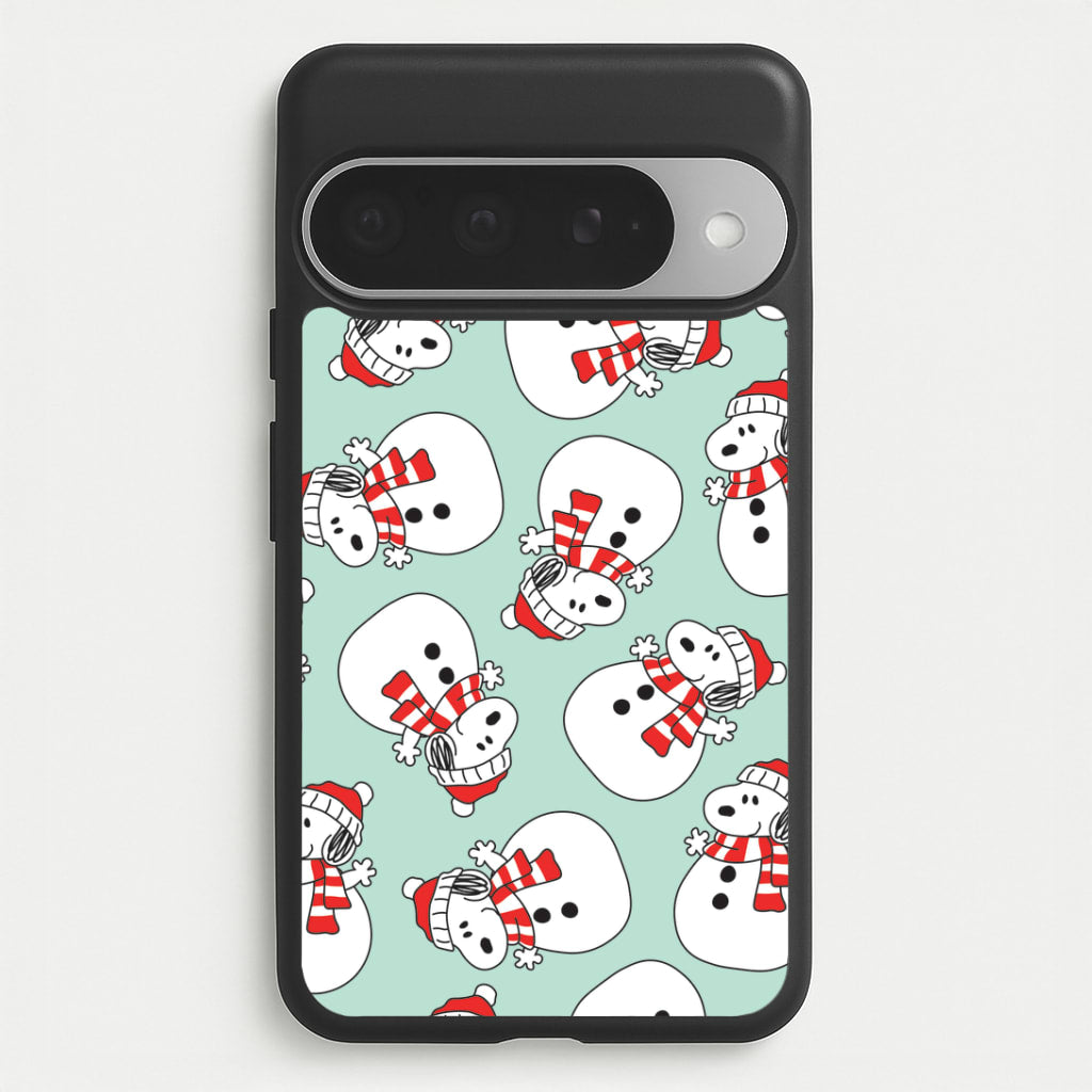 Cartoon Beagle Snowman Pattern Google Pixel 10 Pro XL Case