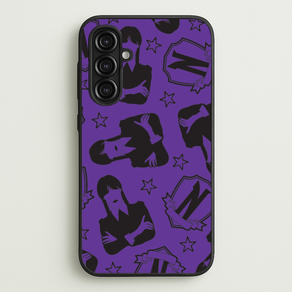Wednesday Pattern Galaxy A16 Case
