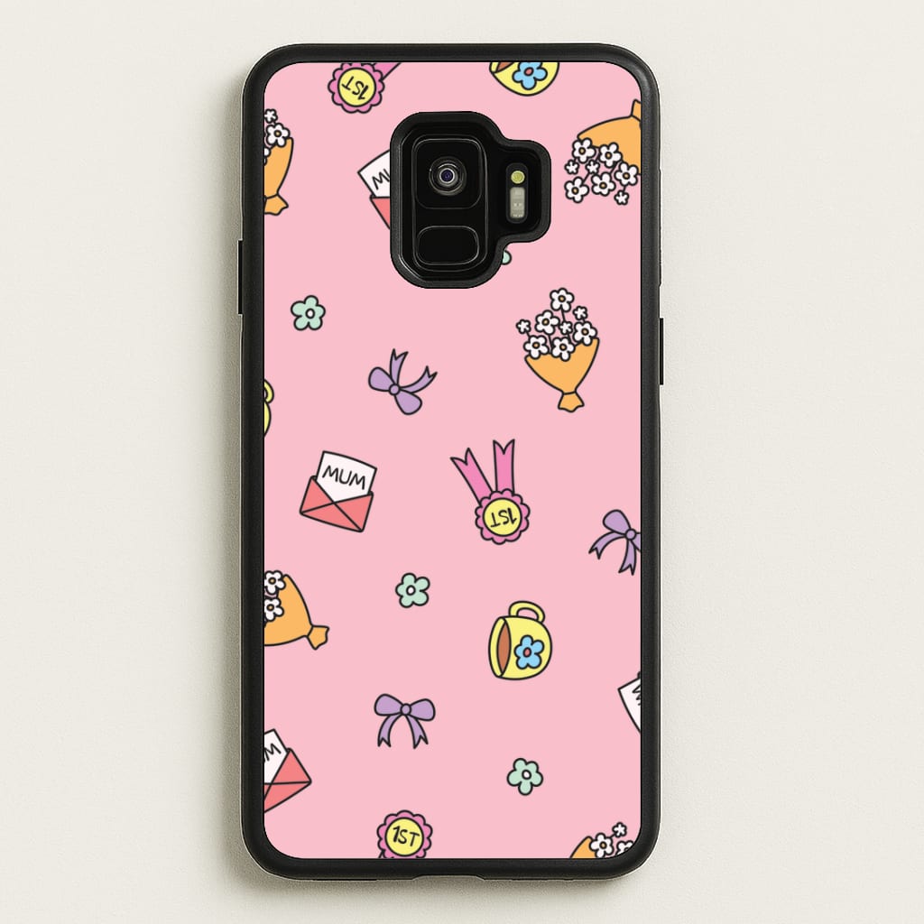 Mum Doodles Pattern Galaxy S9 Case
