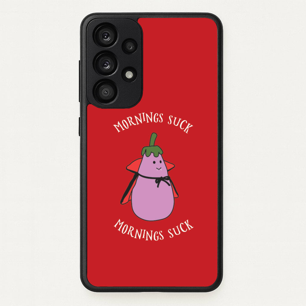 Mornings Suck Plush - Halloween Galaxy A33 Case