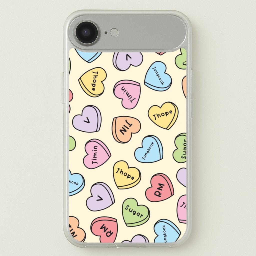 K-Pop Band Members Love Hearts Pattern iPhone 17 Air Case