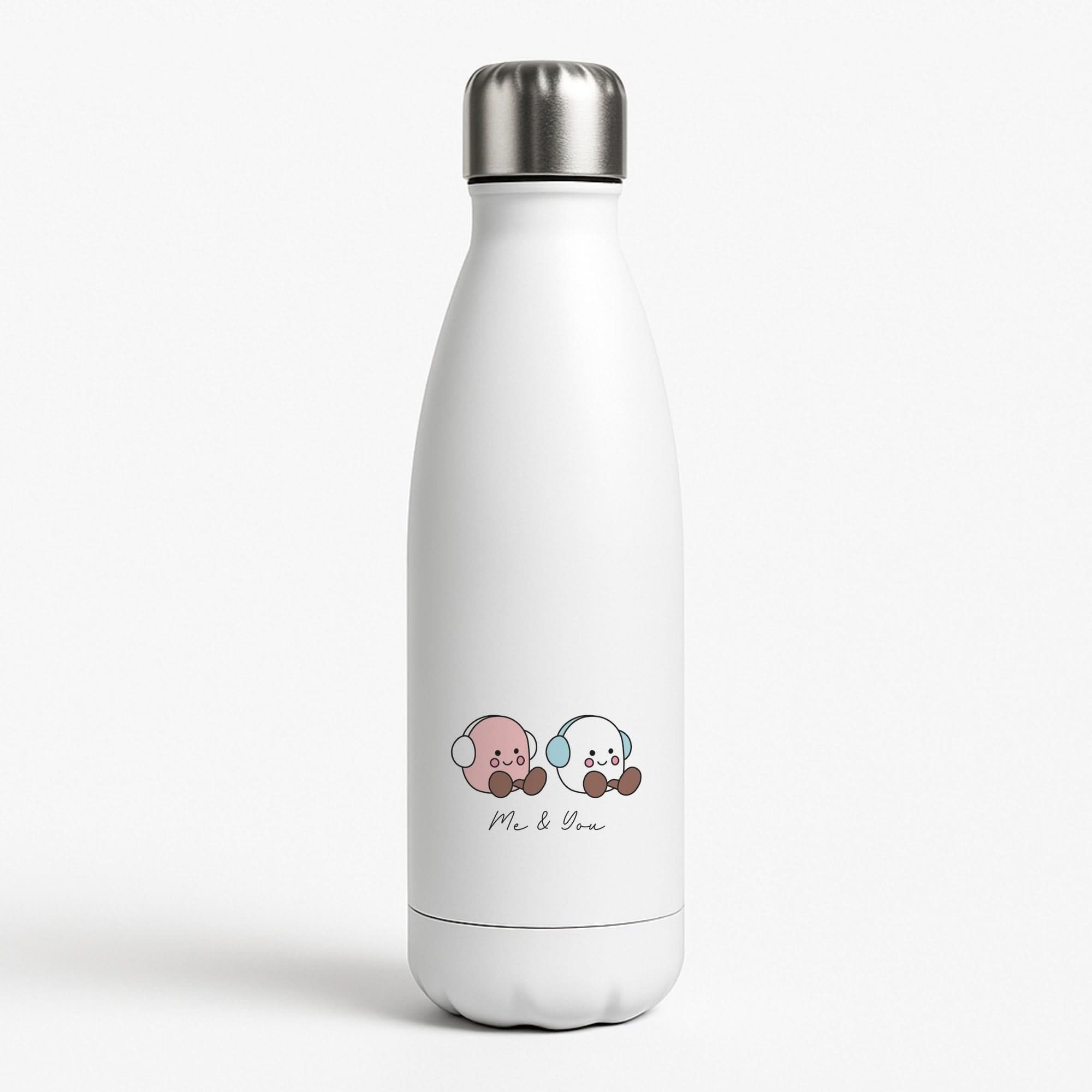 Cute Christmas Marshmellow Plushies Water Bottle