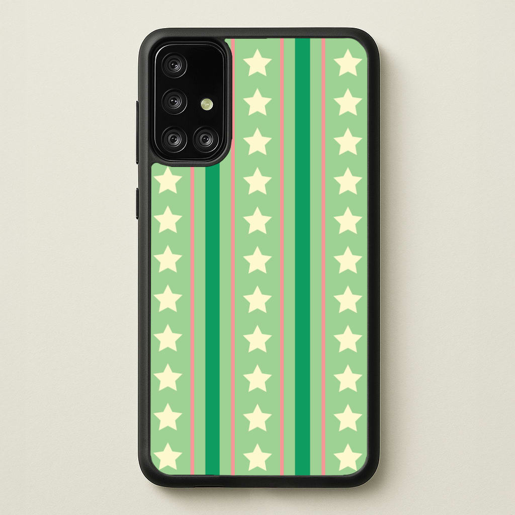 Stars And Stripes Christmas Pattern Galaxy A71 Case