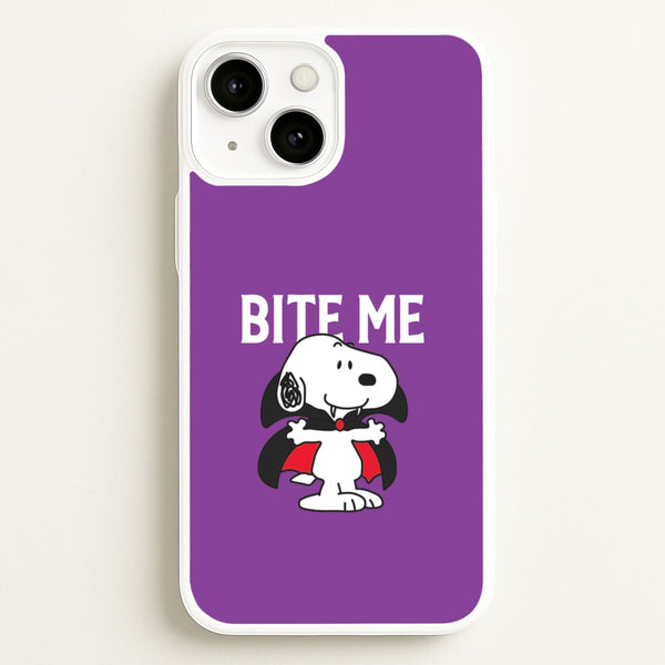 Bite Me Cartoon Beagle iPhone 13 Case