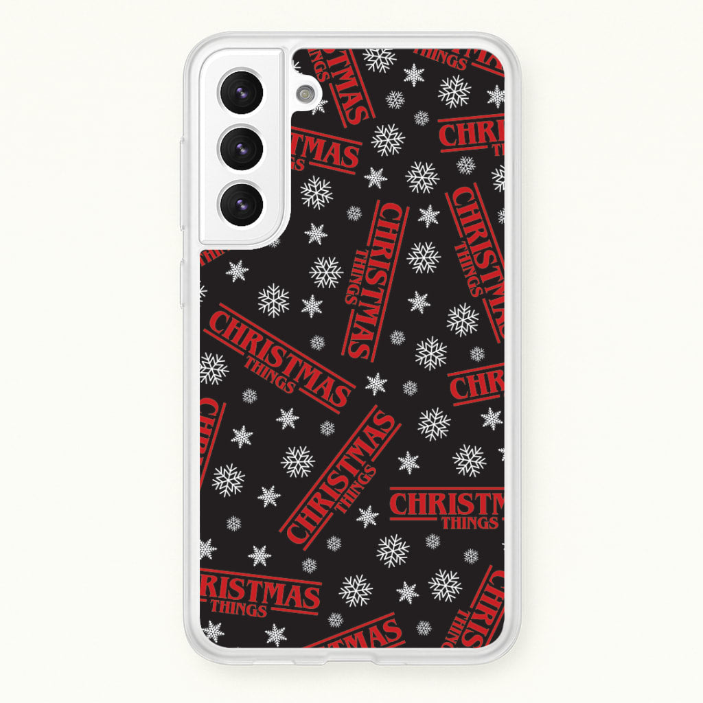 Christmas Things Snowflake Pattern Galaxy S22 Case