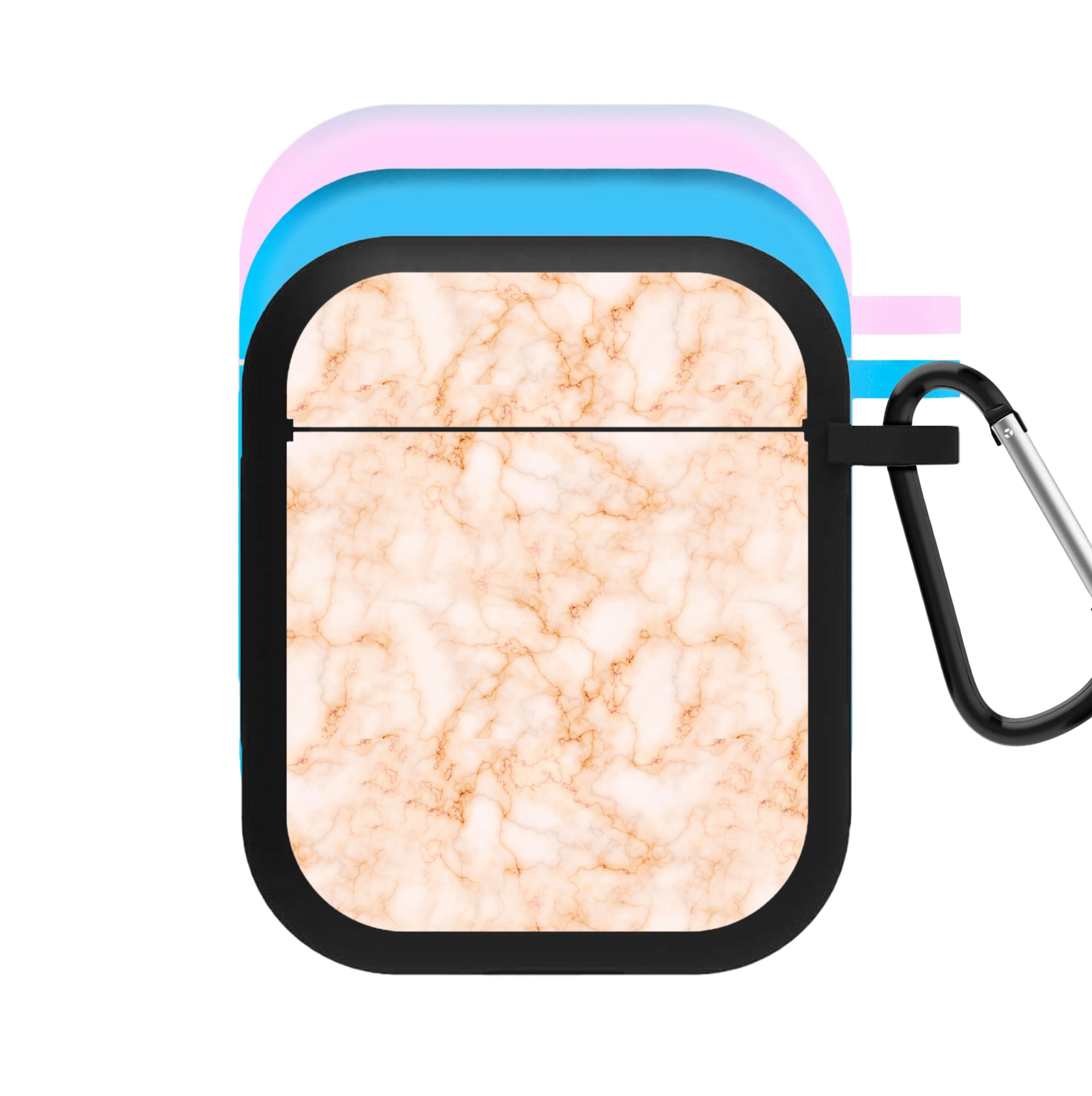 Rose Gold Marble AirPods Case