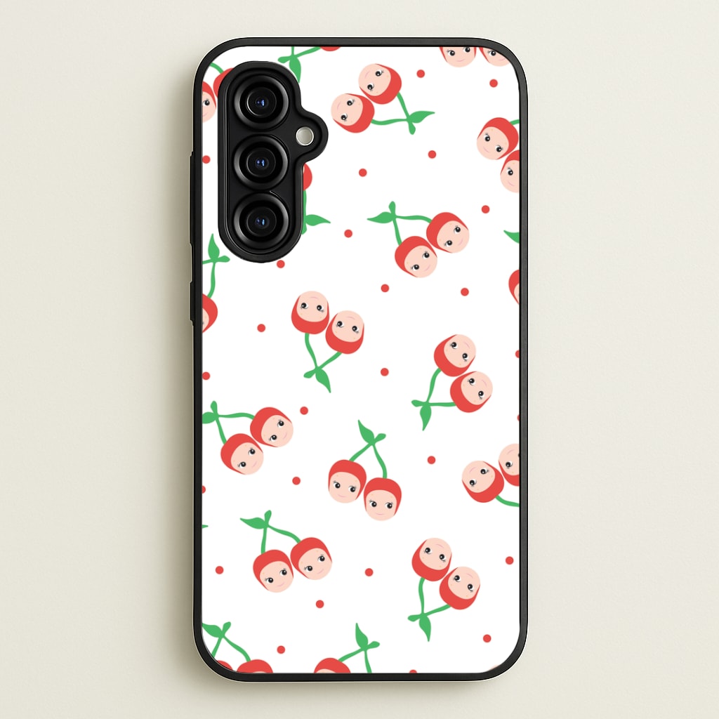 Cherry Angels Pattern Galaxy A54 Case
