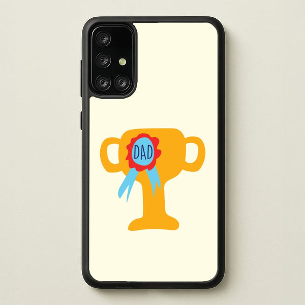 Cartoon Dad Trophy Galaxy A71 Case