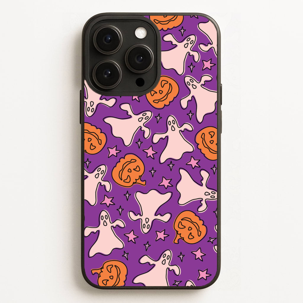 Abstract Halloween Pattern iPhone 16 Pro Case