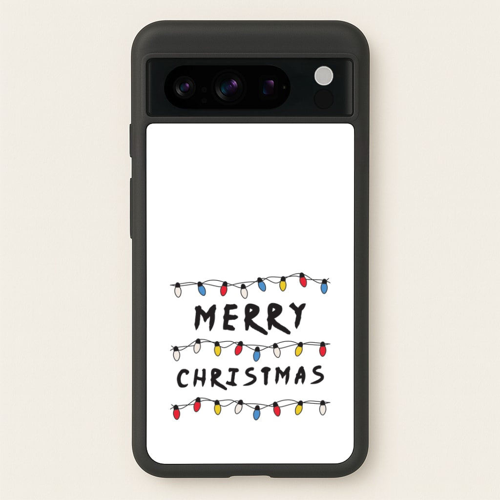 Merry Christmas String Lights Google Pixel 8 Pro Case