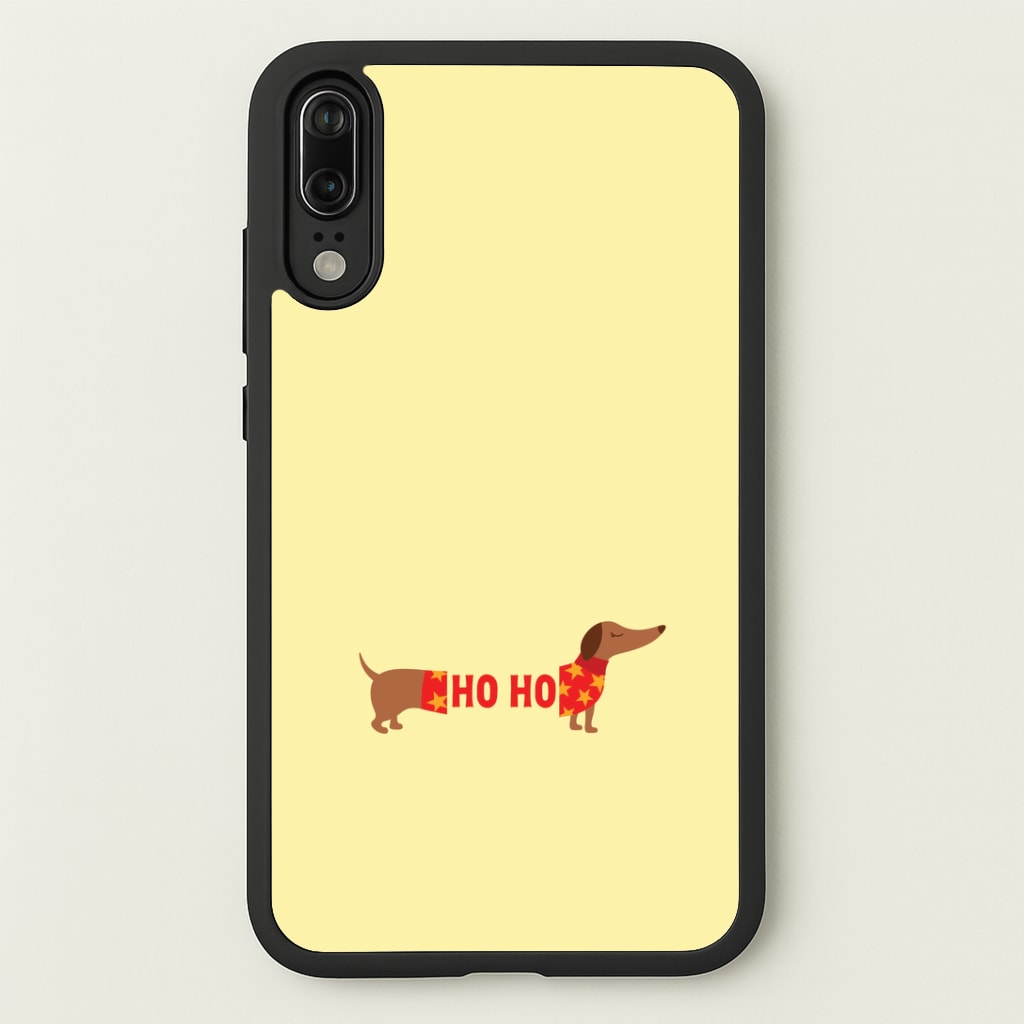 Christmas Jumper Ho Ho Dachshund Huawei P20 Case