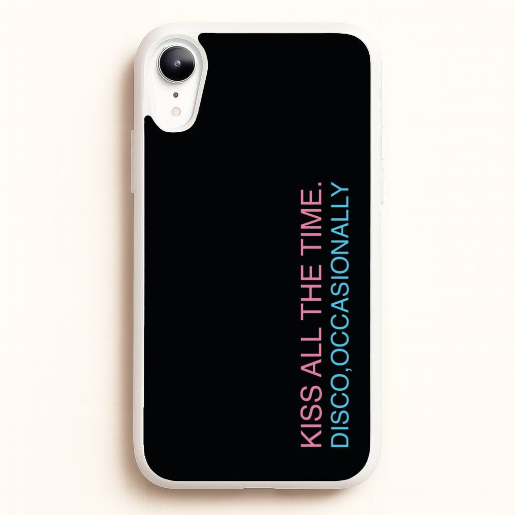 Disco Occasionally Text iPhone XR Case