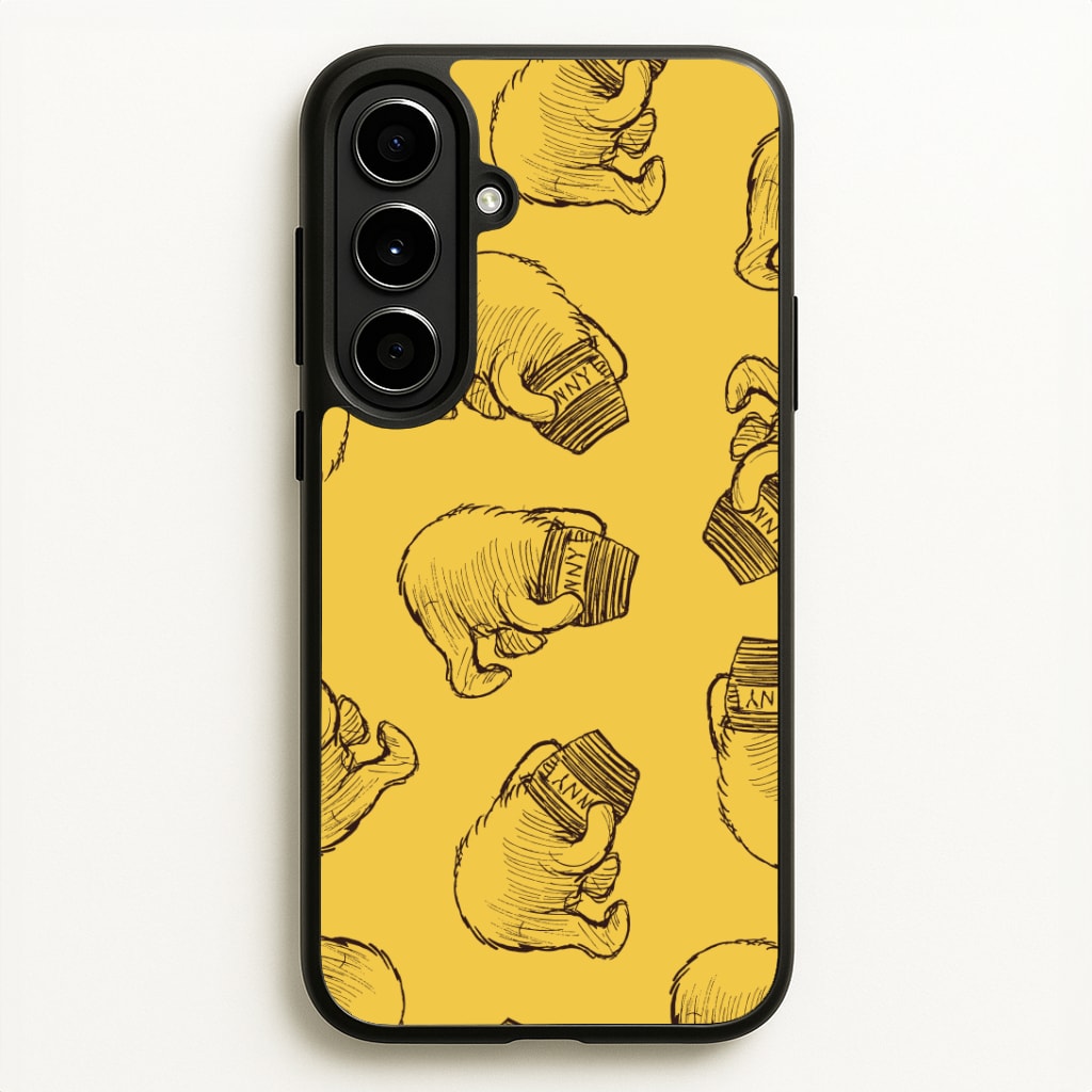 Winnie Honey Pot Pattern Galaxy A56 Case