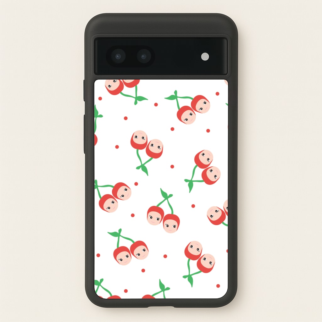 Cherry Angels Pattern Google Pixel 6a Case