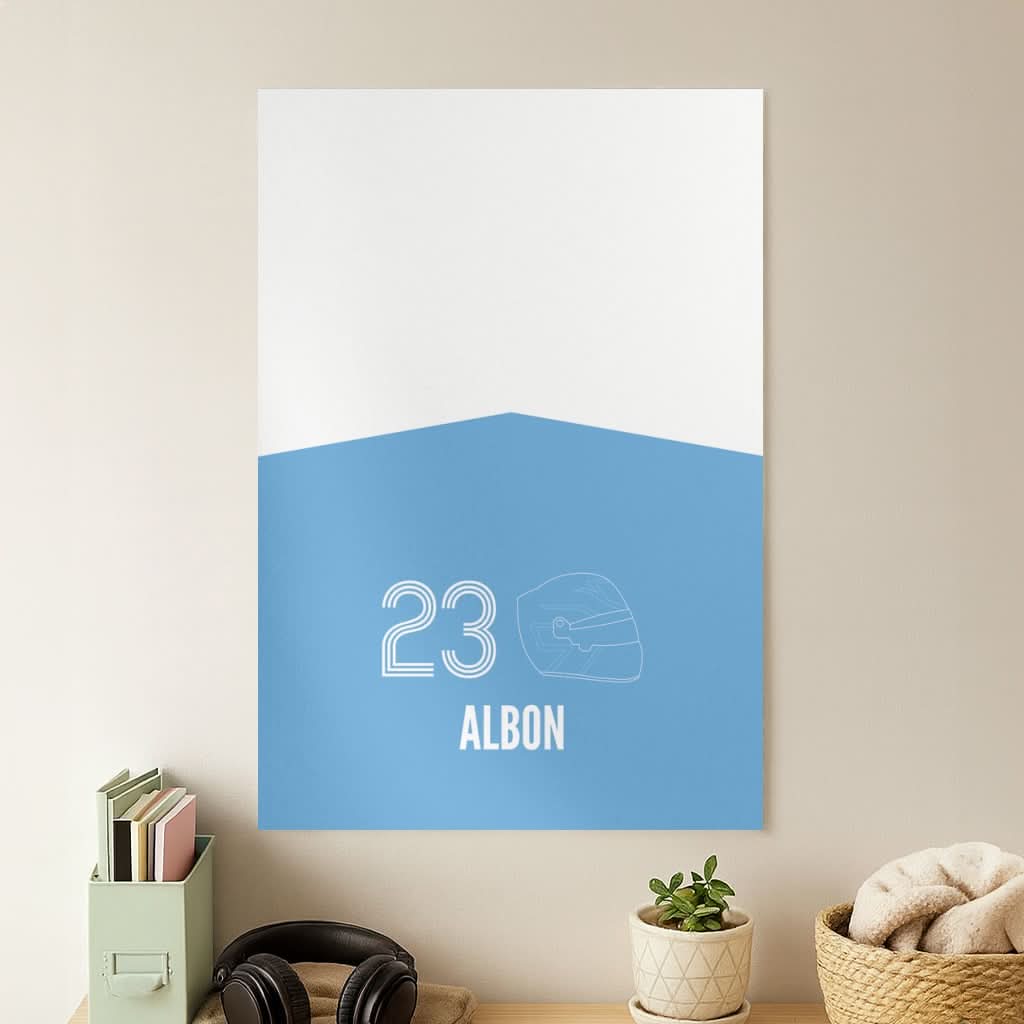 Albon Helmet 2026 Poster