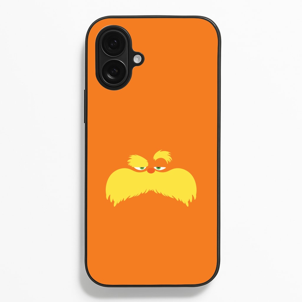 Orange Tree Creature Face iPhone 16 Plus Case