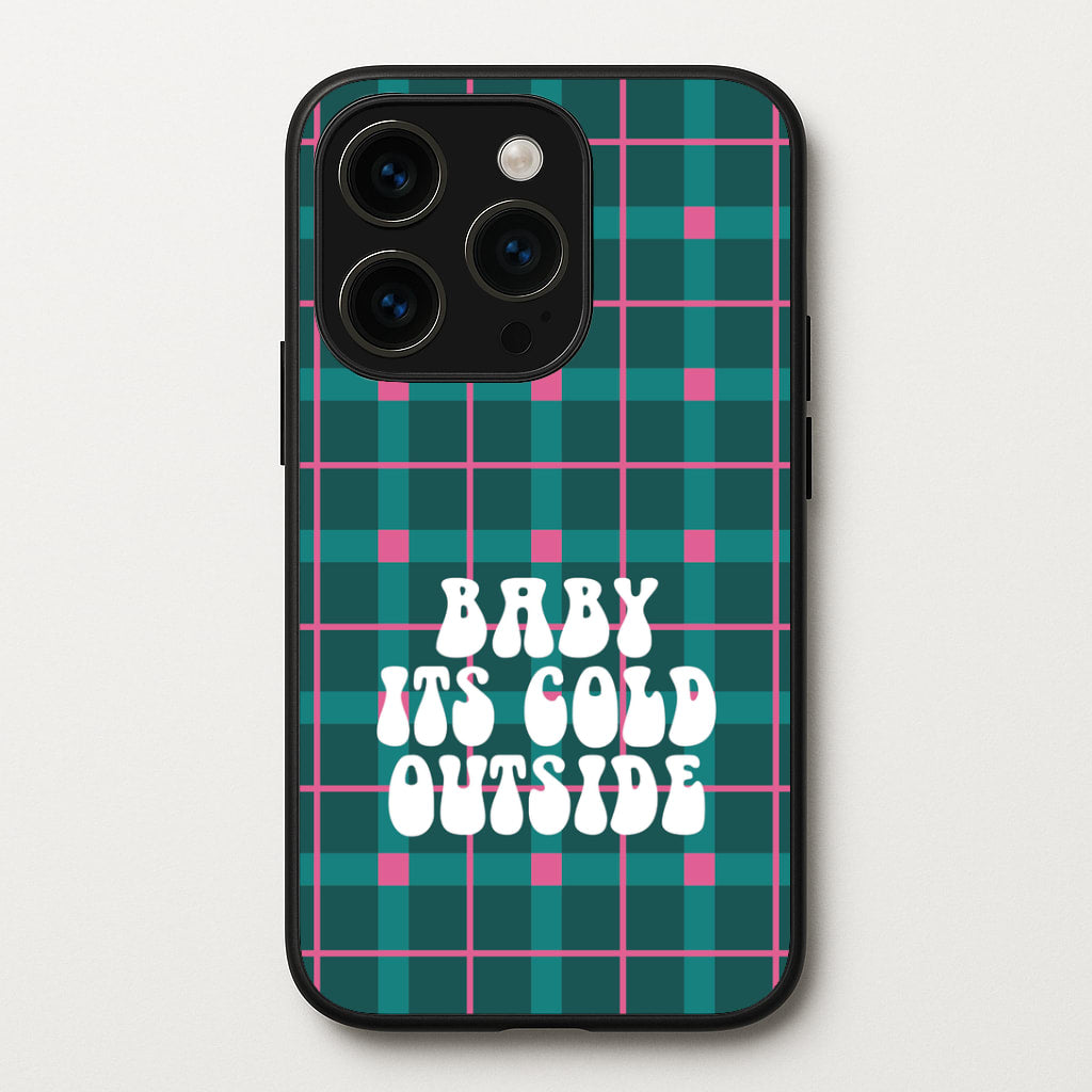 Baby It's Cold Outside Tartan iPhone 14 Pro Case