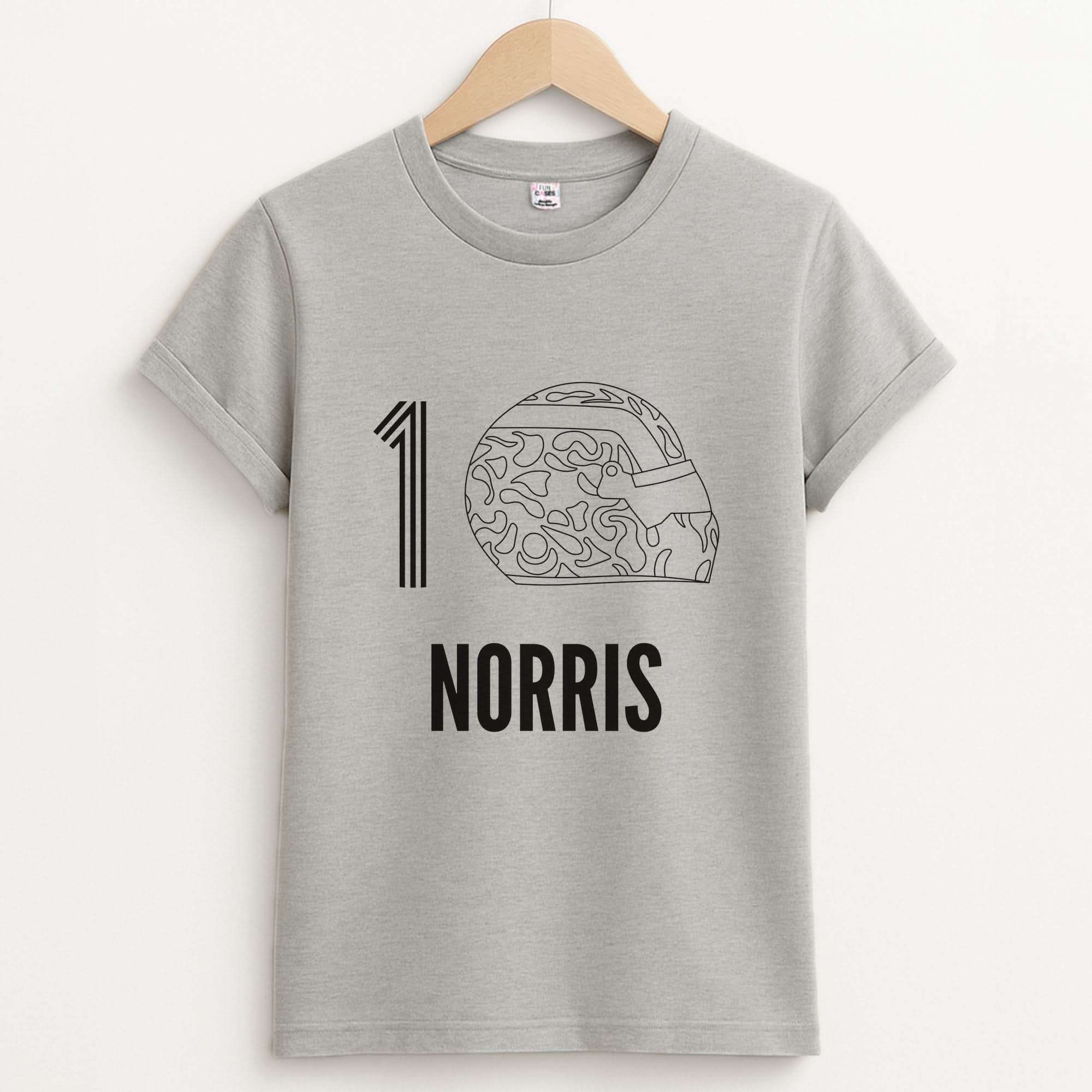 Norris Helmet 2026 Unisex Grey T-Shirt