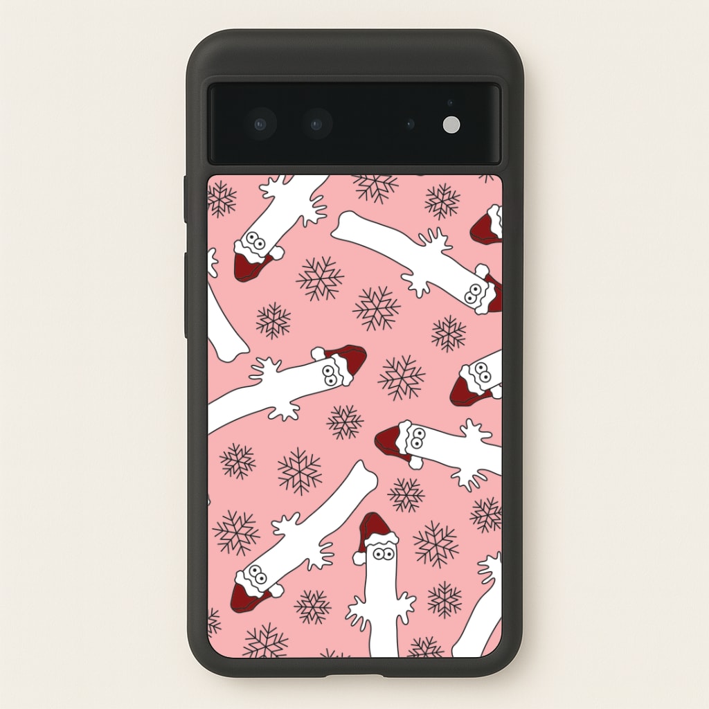 Wiggly Moom Xmas Hat Pattern Google Pixel 6 Case